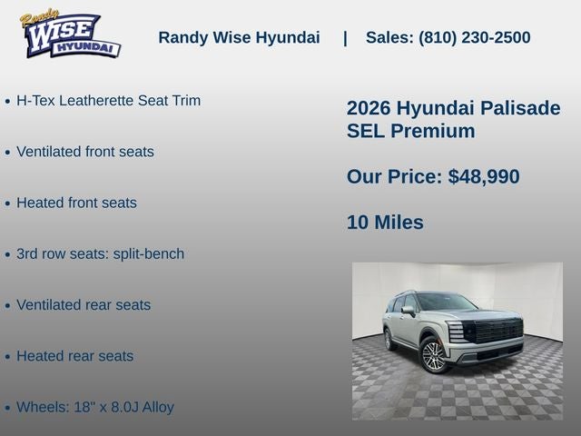 2026 Hyundai PALISADE SEL Premium AWD