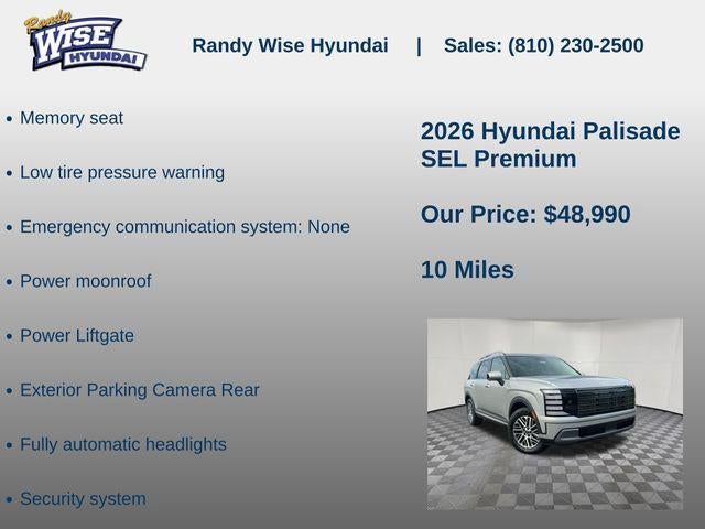 2026 Hyundai PALISADE SEL Premium AWD