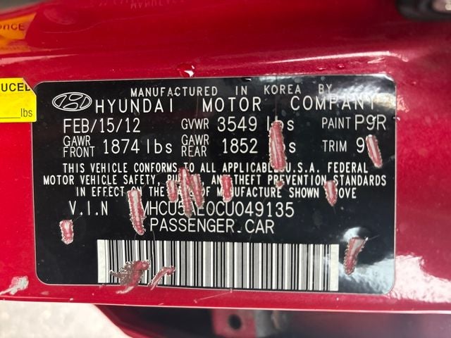 2012 Hyundai ACCENT SE