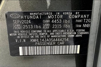 2025 Hyundai SONATA SEL Convenience