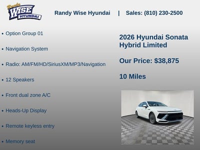 2026 Hyundai SONATA HYBRID Limited