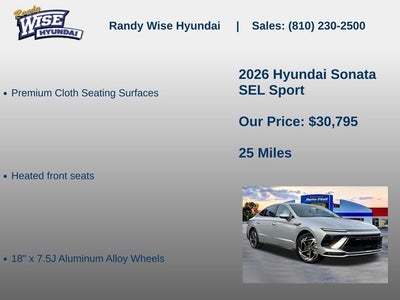 2026 Hyundai SONATA SEL Sport