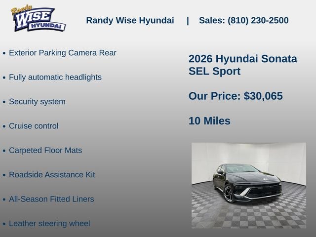 2026 Hyundai SONATA SEL Sport