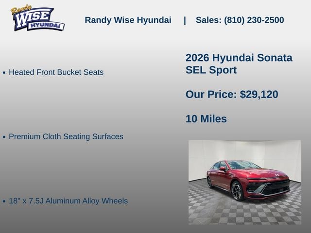 2026 Hyundai SONATA SEL Sport