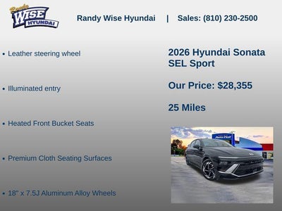 2026 Hyundai SONATA SEL Sport