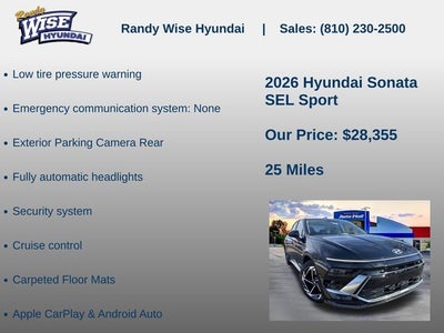 2026 Hyundai SONATA SEL Sport