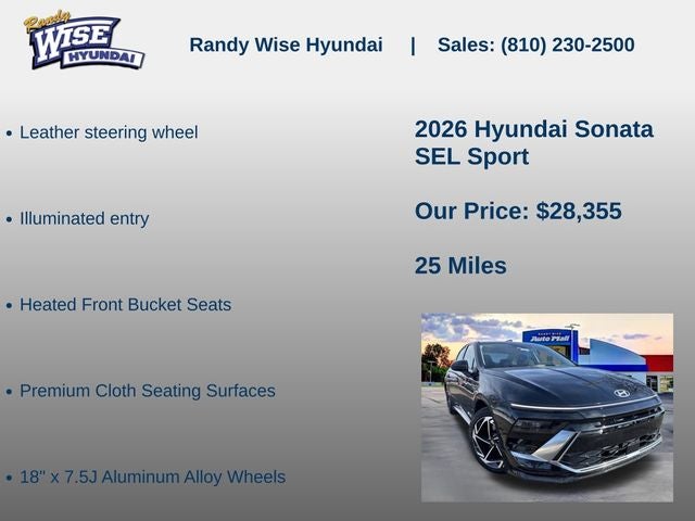 2026 Hyundai SONATA SEL Sport