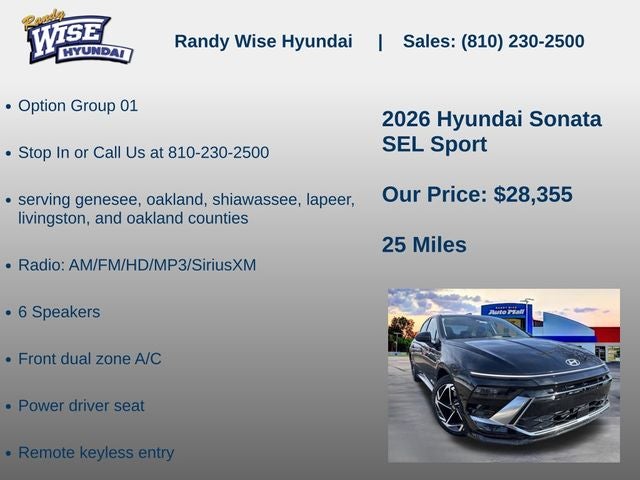 2026 Hyundai SONATA SEL Sport