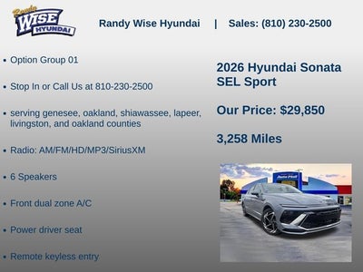 2026 Hyundai SONATA SEL Sport