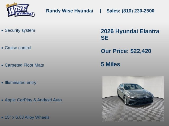 2026 Hyundai ELANTRA SE