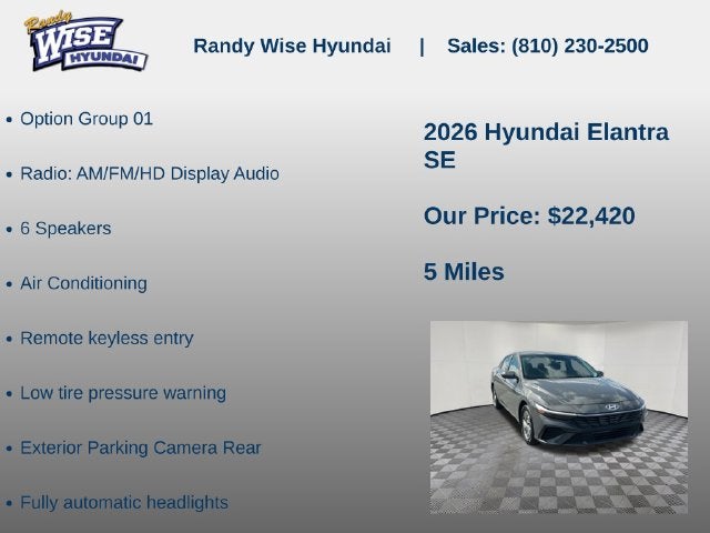 2026 Hyundai ELANTRA SE
