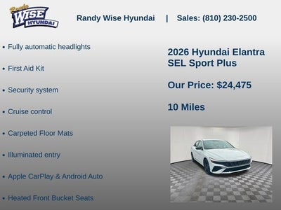 2026 Hyundai ELANTRA SEL Sport Plus