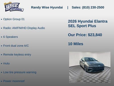 2026 Hyundai ELANTRA SEL Sport