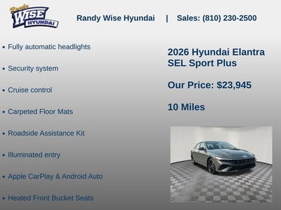 2026 Hyundai ELANTRA SEL Sport Plus