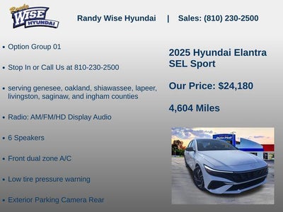 2025 Hyundai ELANTRA SEL Sport