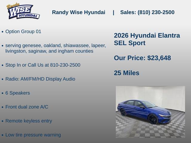 2026 Hyundai ELANTRA SEL Sport