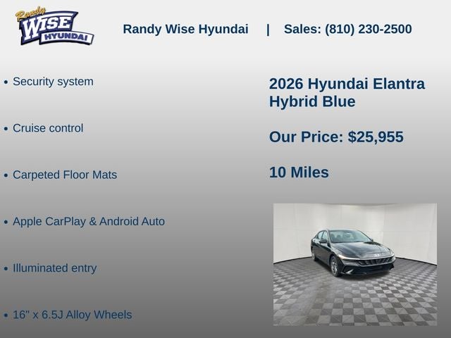 2026 Hyundai ELANTRA HYBRID Blue