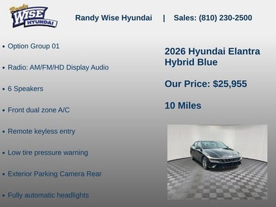 2026 Hyundai ELANTRA HYBRID Blue