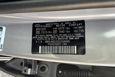 2025 Hyundai ELANTRA HYBRID Limited