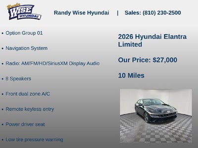 2026 Hyundai ELANTRA Limited