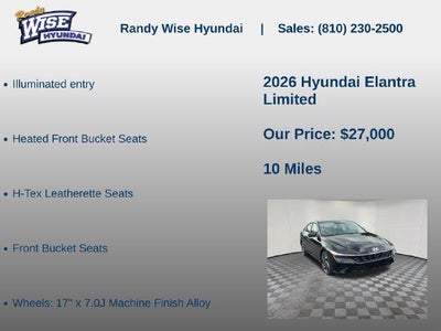 2026 Hyundai ELANTRA Limited