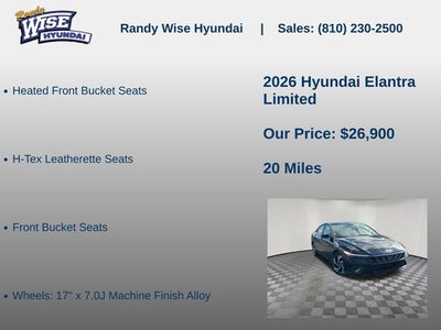 2026 Hyundai ELANTRA Limited