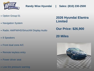 2026 Hyundai ELANTRA Limited
