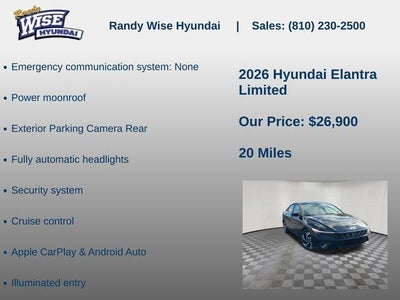 2026 Hyundai ELANTRA Limited