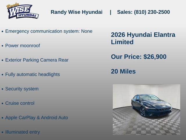 2026 Hyundai ELANTRA Limited