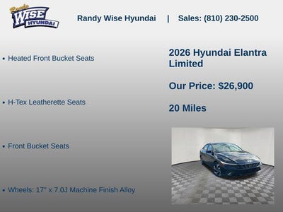 2026 Hyundai ELANTRA Limited
