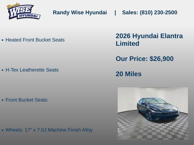 2026 Hyundai ELANTRA Limited
