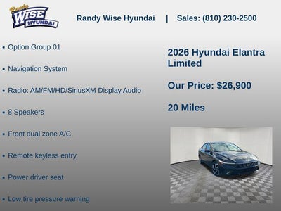 2026 Hyundai ELANTRA Limited