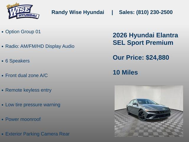 2026 Hyundai ELANTRA SEL Sport Premium