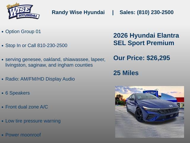 2026 Hyundai ELANTRA SEL Sport Premium