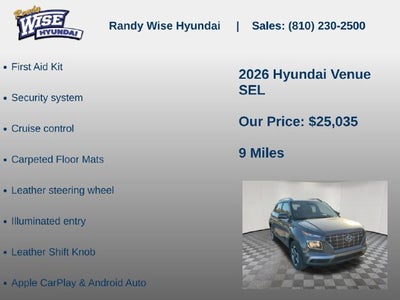 2026 Hyundai VENUE SEL