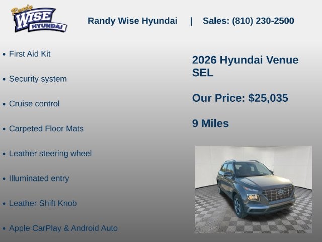 2026 Hyundai VENUE SEL