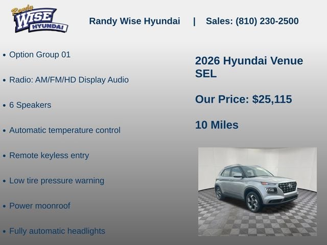 2026 Hyundai VENUE SEL