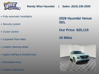 2026 Hyundai VENUE SEL