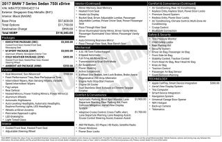 2017 BMW 7 Series 750i xDrive