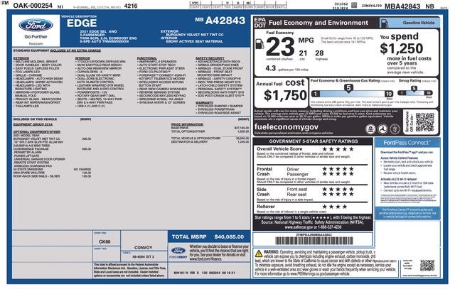 2021 Ford Edge SEL