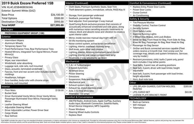 2019 Buick Encore Preferred